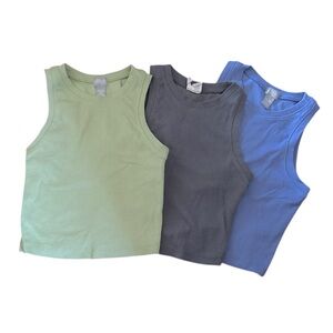 Tilly’s Bundle Of Cropped Ribbed Sleeves Tops size Small